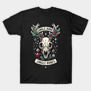 Reindeer skull - spooky Christmas T-Shirt